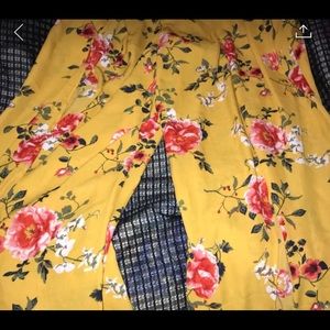 Pants with slits in the front